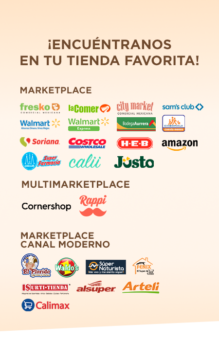 Encuéntranos en tu tienda favorita