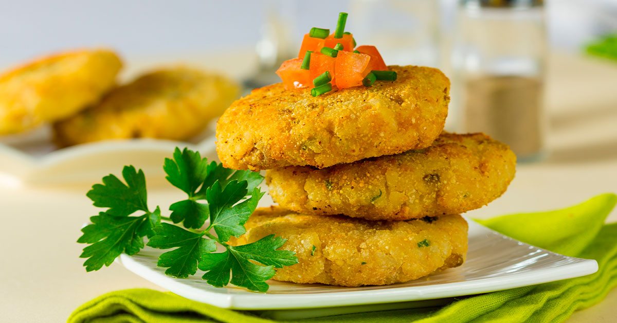Hamburguesa de avena y coliflor