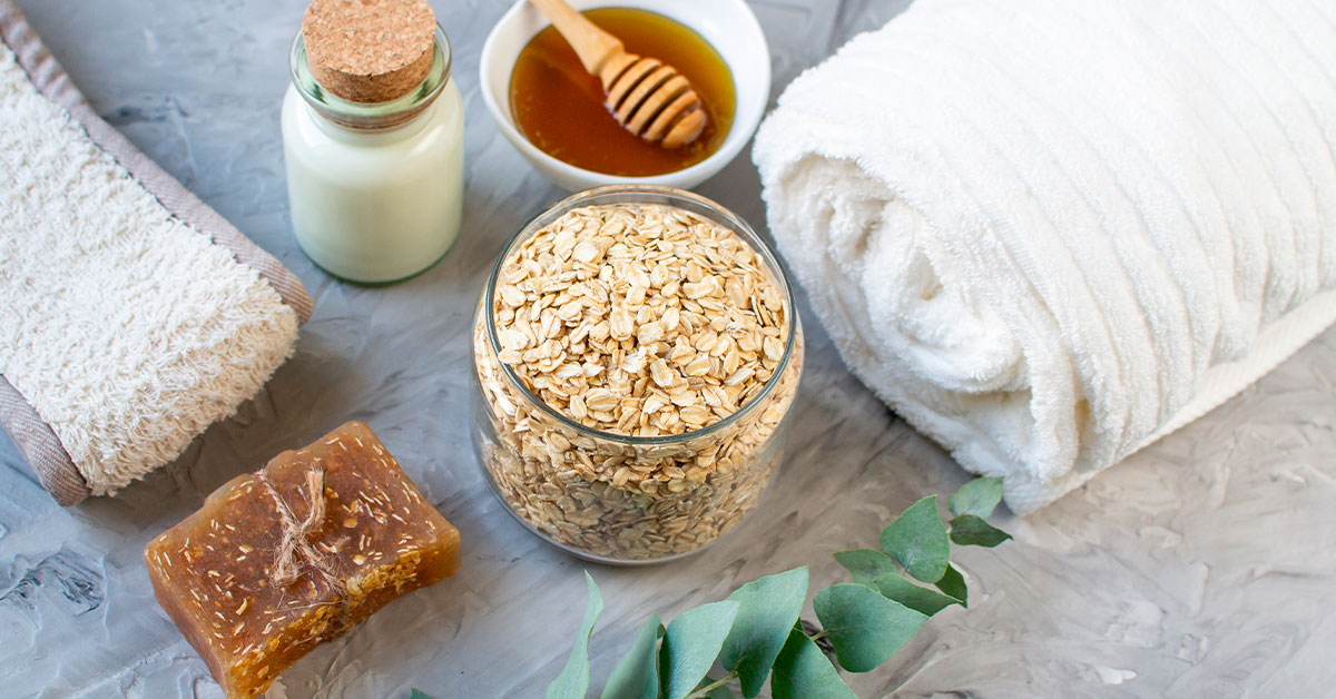 Mascarillas de avena para cuidado de los pies