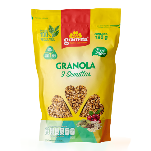 Granola 9 Semillas 180 G | Granvita