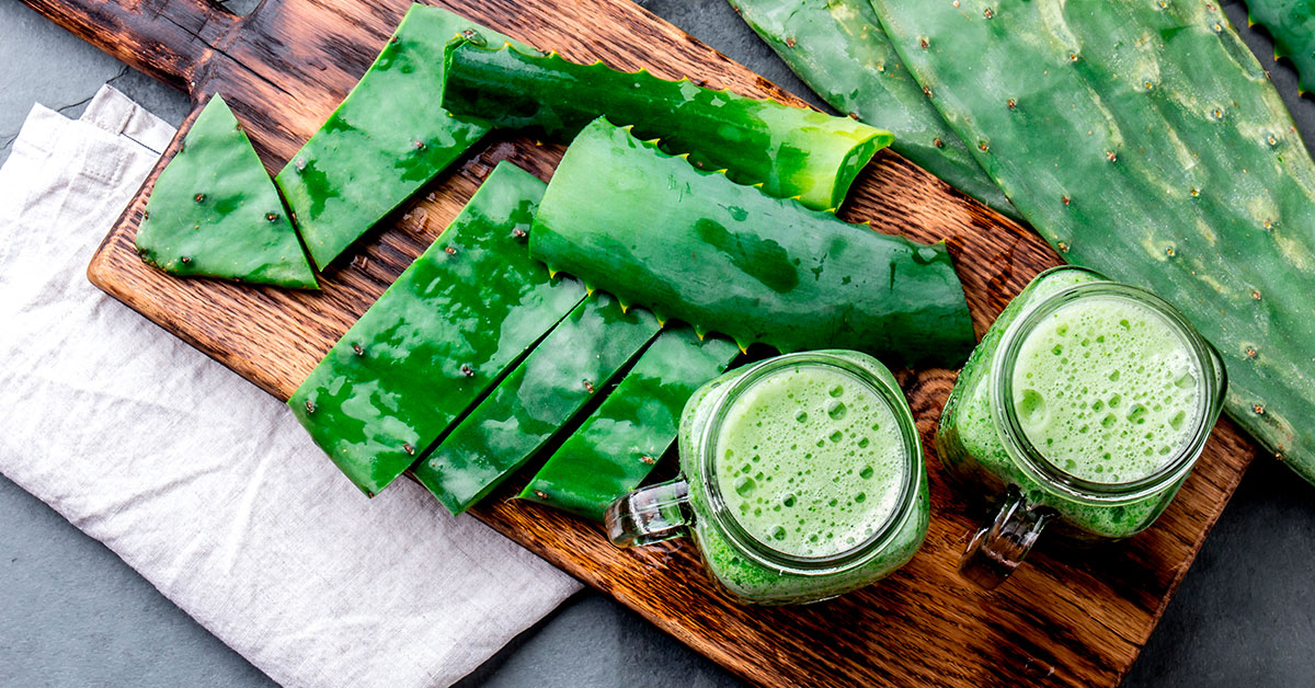 Jugo verde con nopal