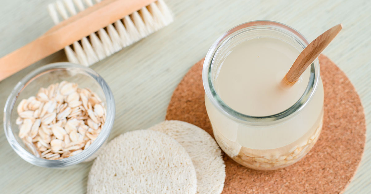 Tratamientos naturales para el cabello: pasta de avena con agua