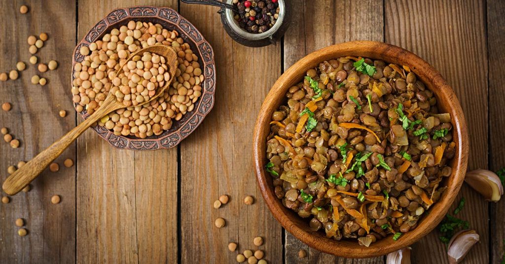 Imagen de lentejas para artículo de alimentos nutritivos de Granvita.