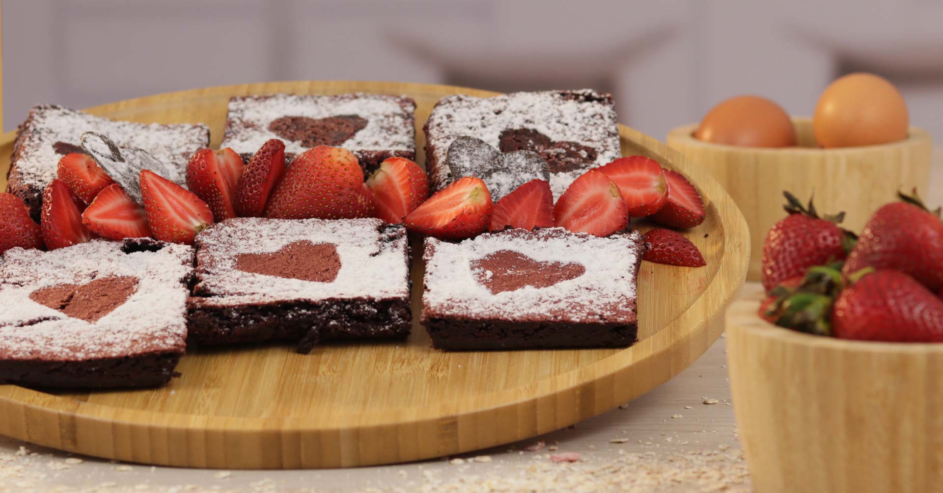 Brownies red velvet con Avena Instantánea