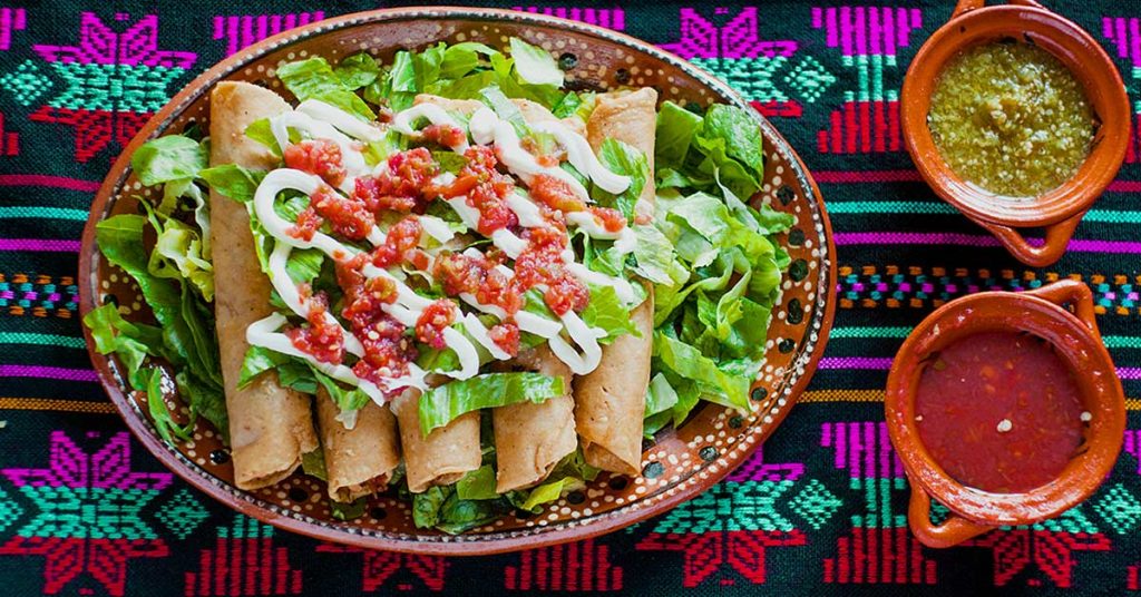Imagen de tacos dorados de avena