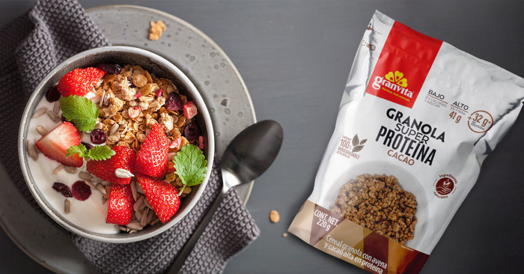 Granola sin azúcar, el ingrediente ideal para tu desayuno Granvita