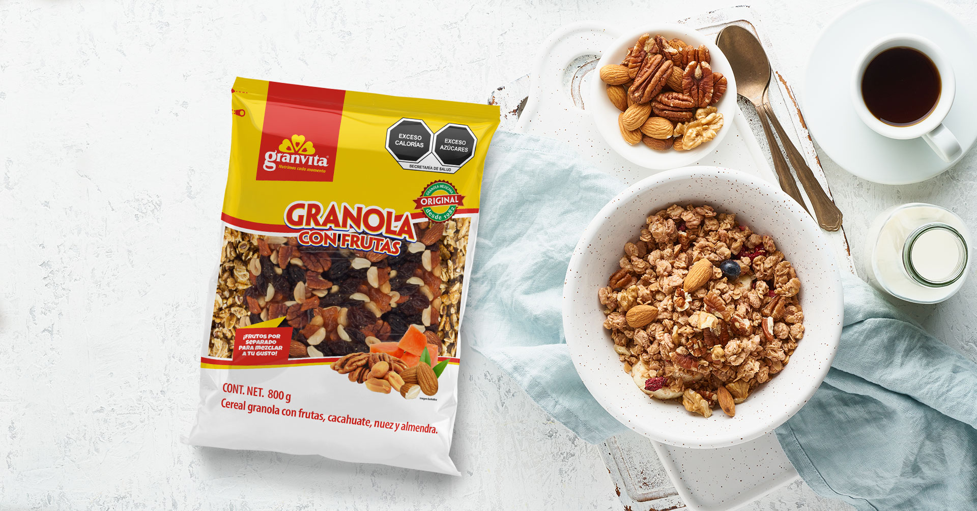 Granola con Frutas Granvita: 3 recetas para preparar con este cereal