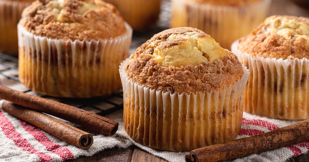 Imagen de muffins de pera con granola para niños 