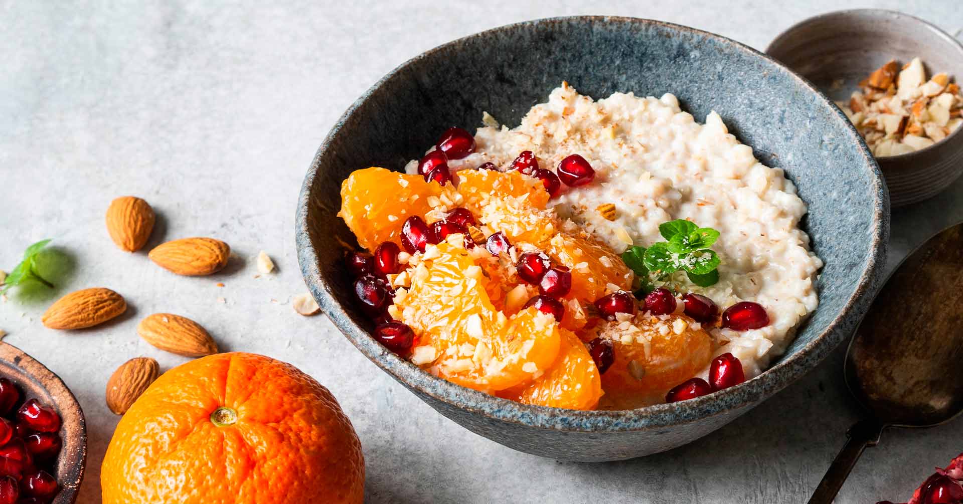 Porridge de avena con frutas de otoño