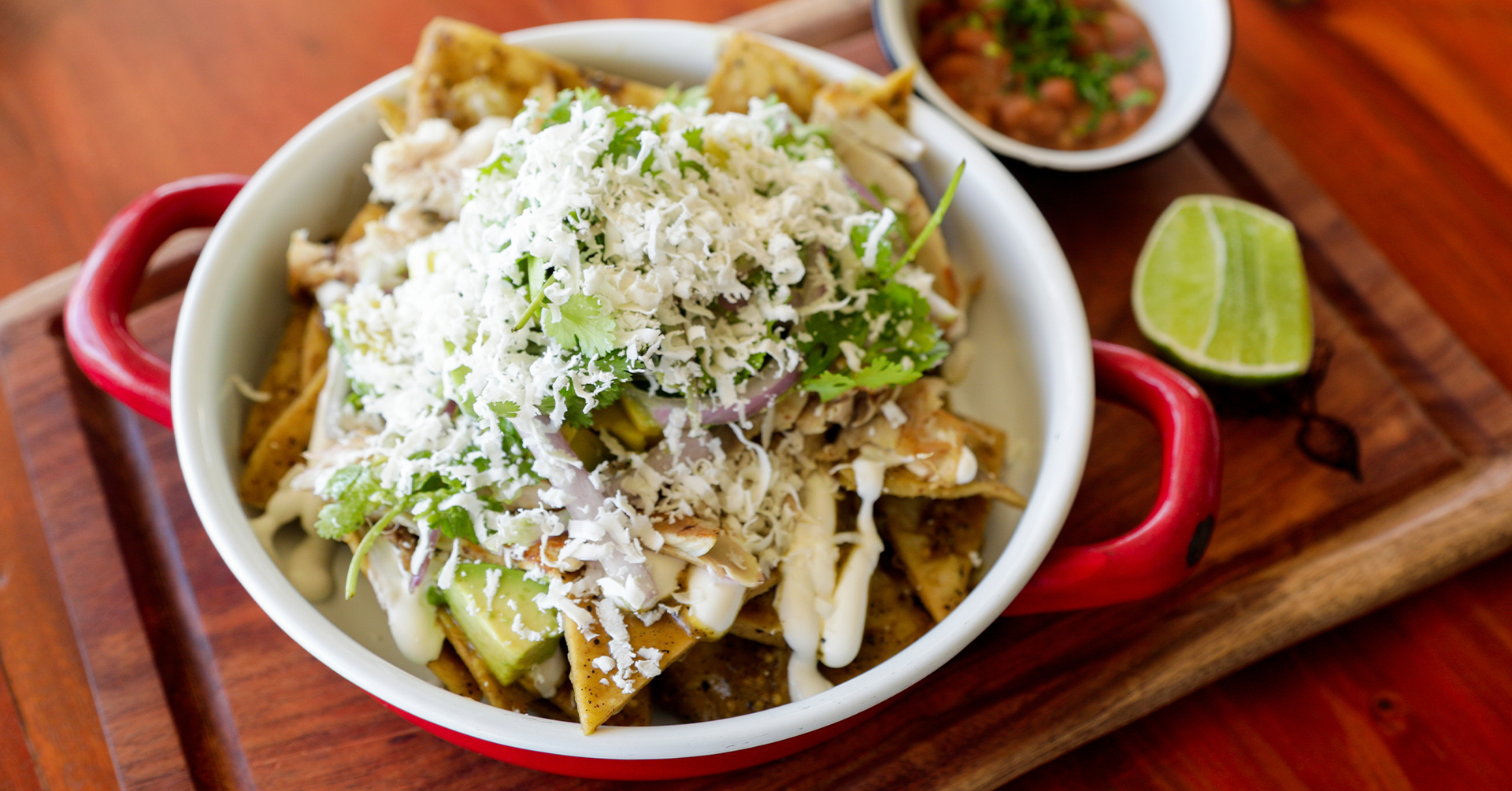 Chilaquiles de avena con salsa verde