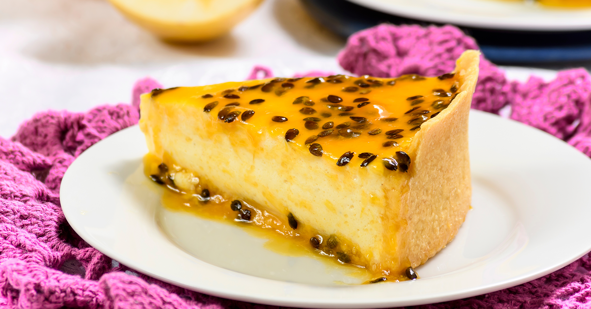 Cheesecake de maracuyá y avena