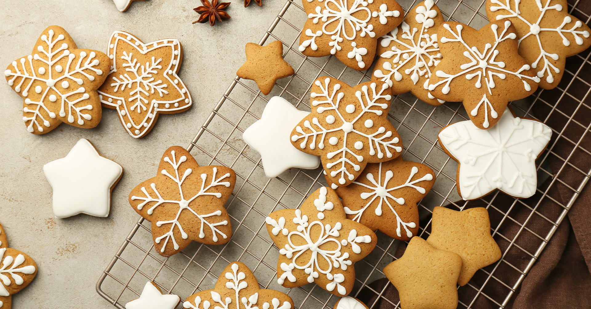 Galletas de avena, jengibre y canela para fin de año