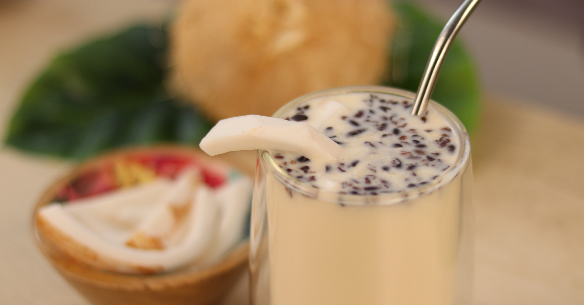 Agua de avena con coco