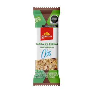 Barra de cereal sabor Coco y Semillas 0* % 22 g