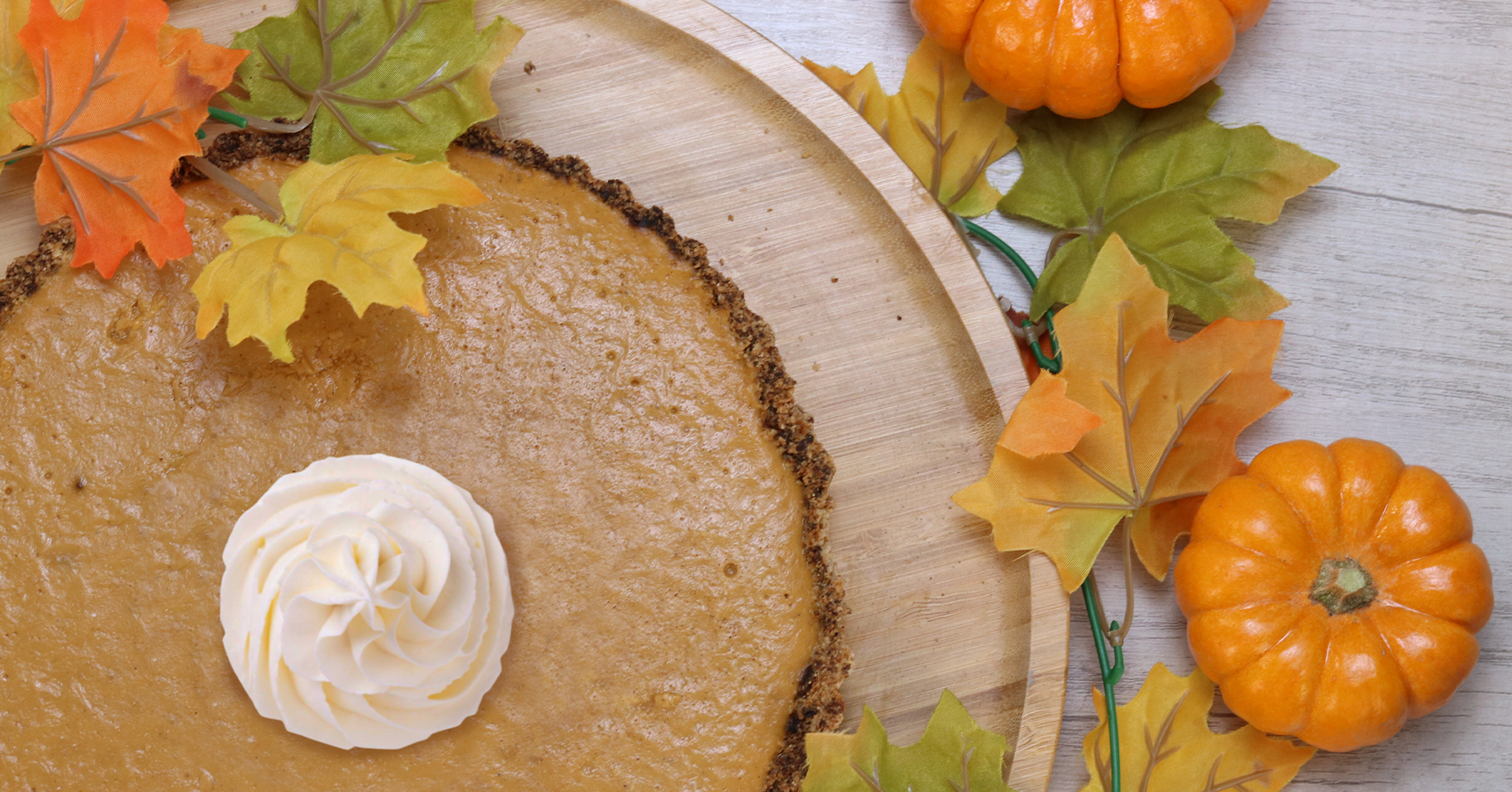 Pay frío de calabaza con avena